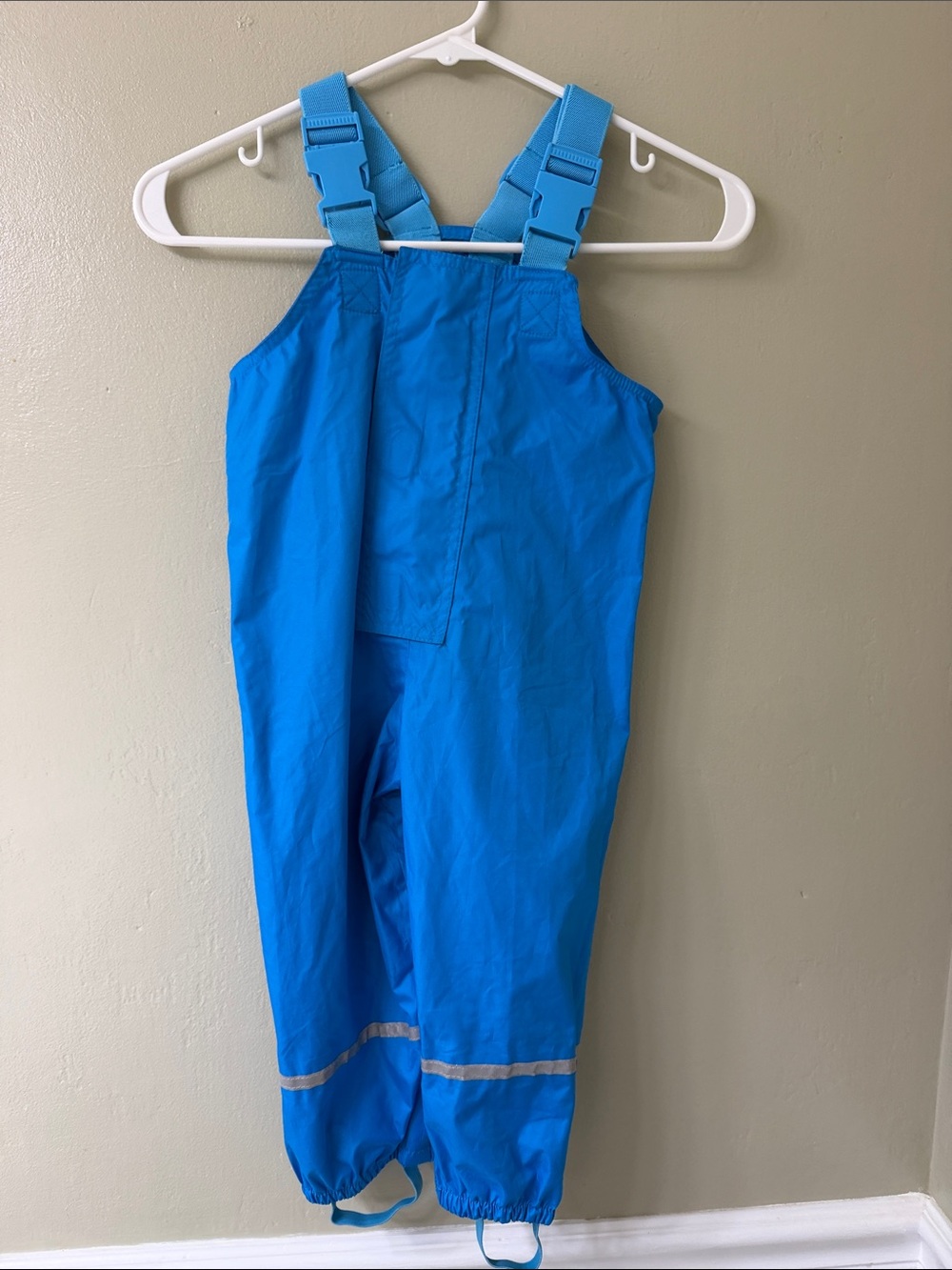 Kids Waterproof Blue Rain Overalls